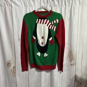 Penguin Christmas Sweater | Medium